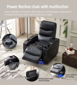 Power reclining chair Black color Power reclining chair Black color